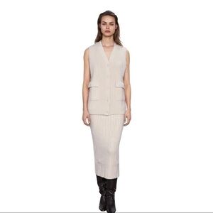 Zara pocket knit vest